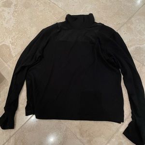 LNA Turtleneck sweater with sheer